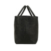 Leather 'Cabat' Large Tote Bag - Black