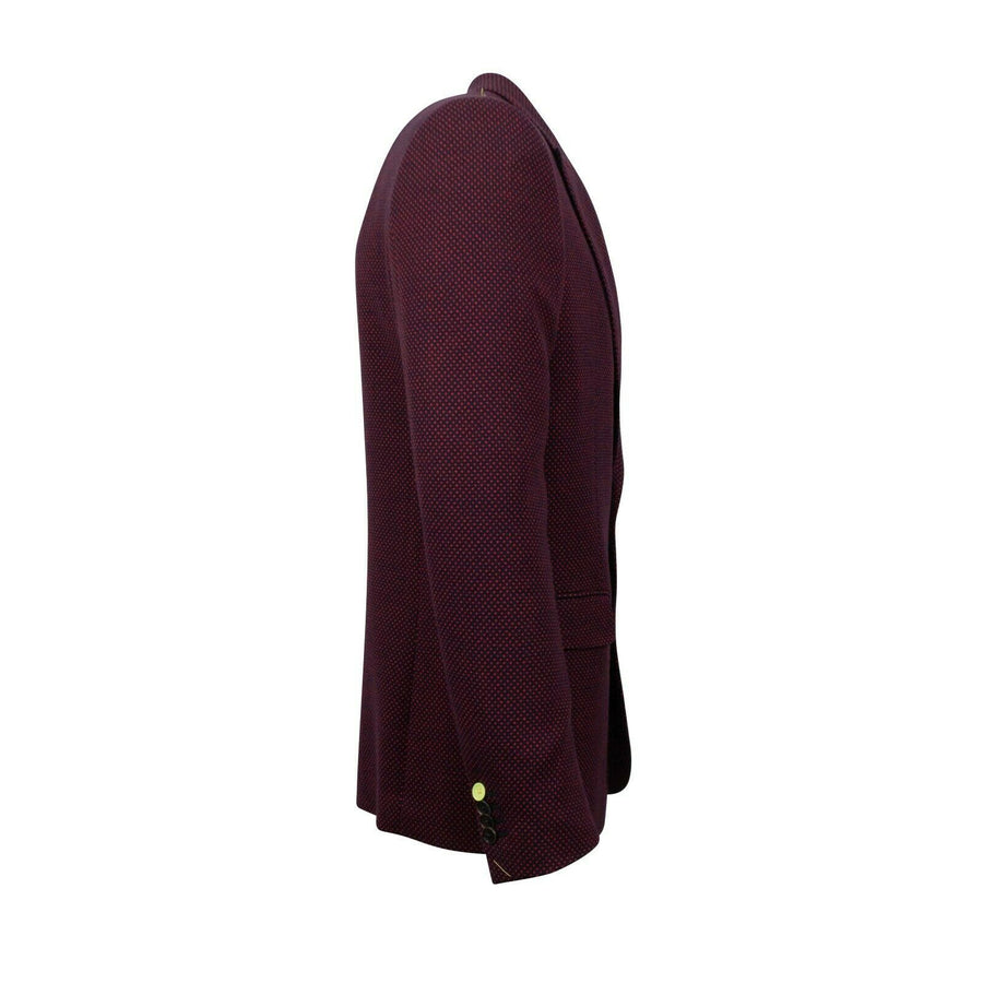 Drop 10 Wool Two Button Sport Coat - Maroon