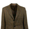 Drop 6 Plaid 3 Roll 2 Button Linen Sport Coat - Light Brown