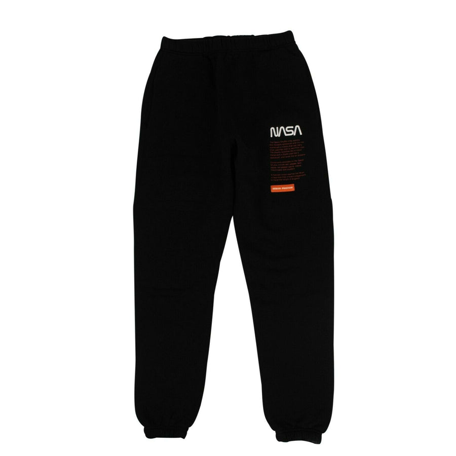 Cotton NASA Slim Sweatpants - Black