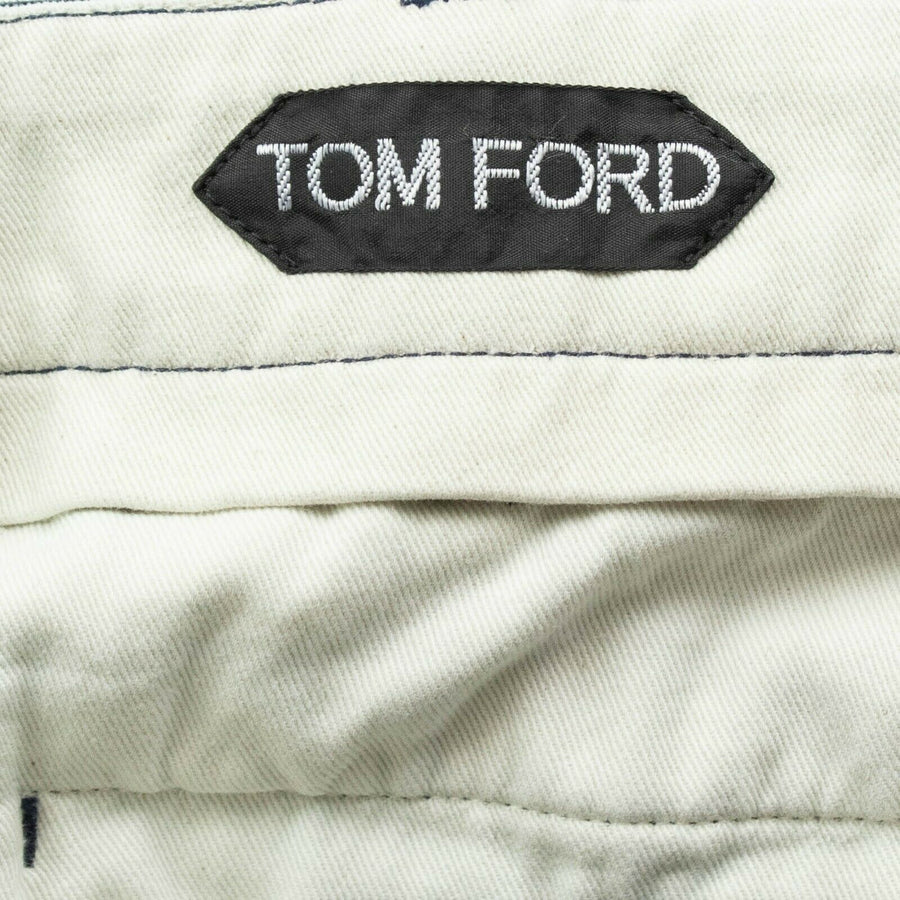 Cotton Classic Fit Pants - Navy Blue