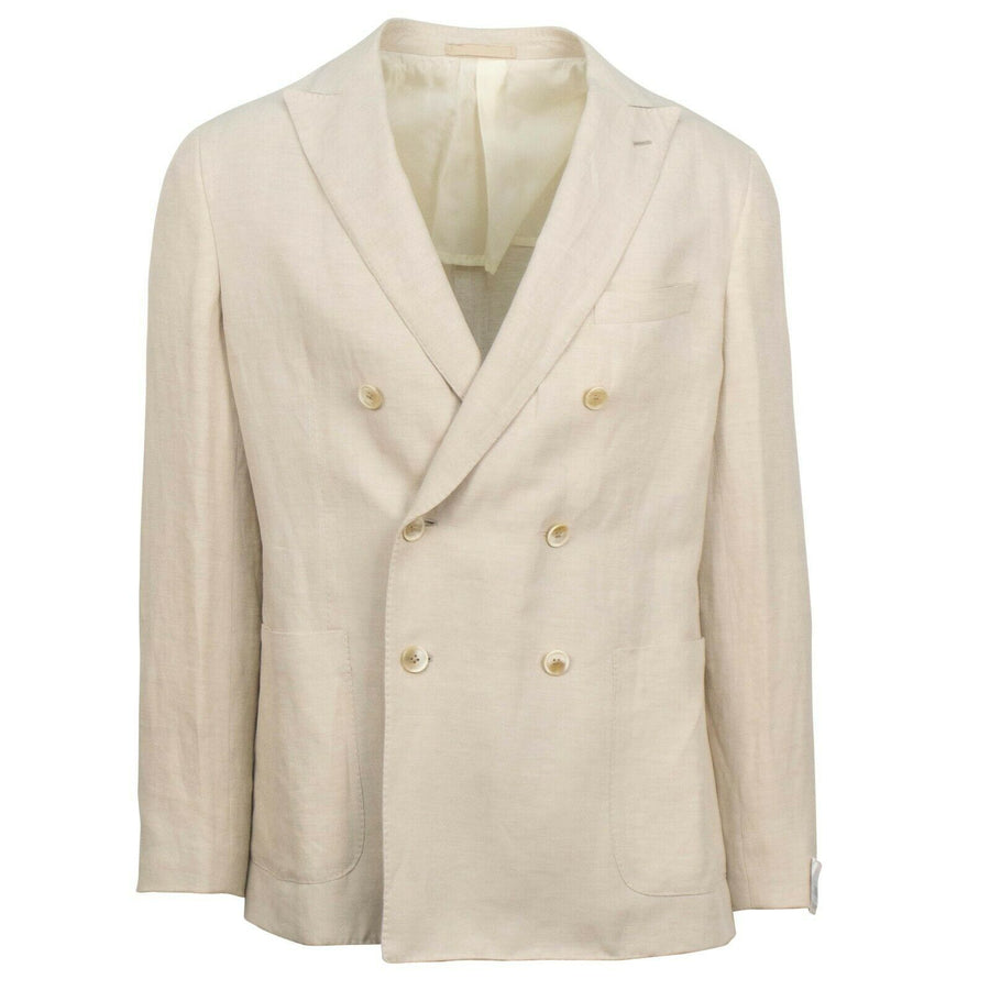 Drop 8 Linen Blend Double Breasted Sport Coat - Beige