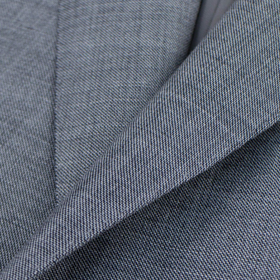 Wool Two Button Suit - Heather Gray