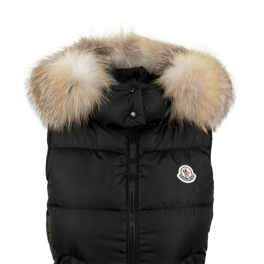 Gallinule Down Filled Puffer Vest Coat - Black