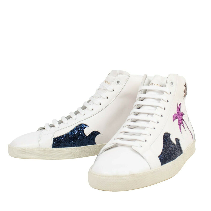 Leather Sea Sex & Sun High Top Sneaker - White