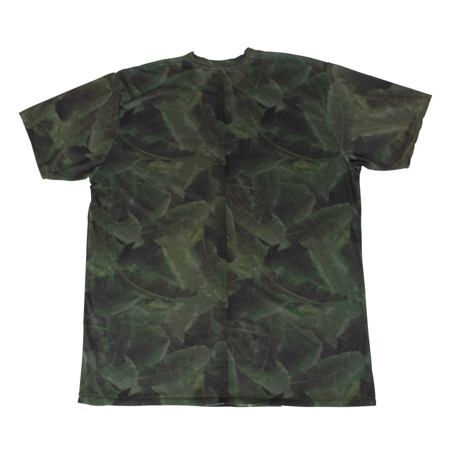 Palm Tree Print Tee Shirt - Green