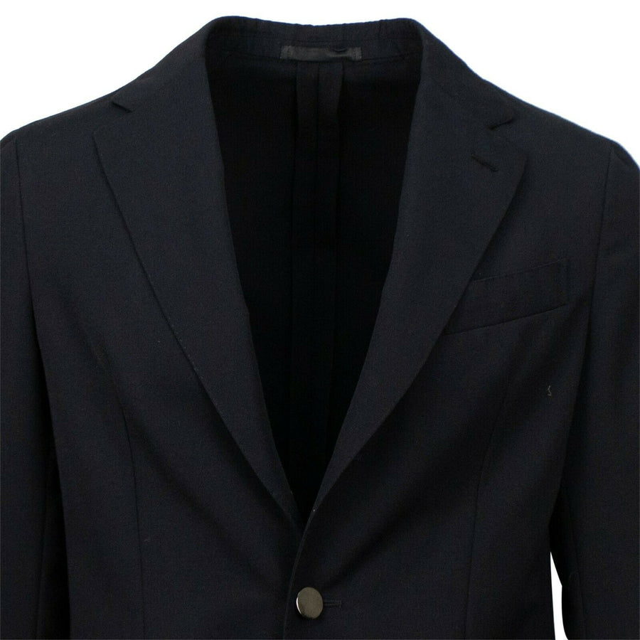 Drop 9 Wool 3 Roll 2 Button Sport Coat - Black