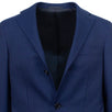 Drop 7 Pin-Striped Wool Three Button Suit - Blue