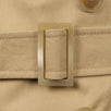 Double Breasted Cotton Trench Coat - Beige