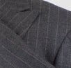 Cashmere Blend Pinstripe Double Breasted Sport Coat - Gray