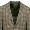 Drop 8 Plaid Wool Blend 3 Roll 2 Button Sport Coat - Beige