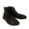 Gommone Lace Up Leather Boots - Black