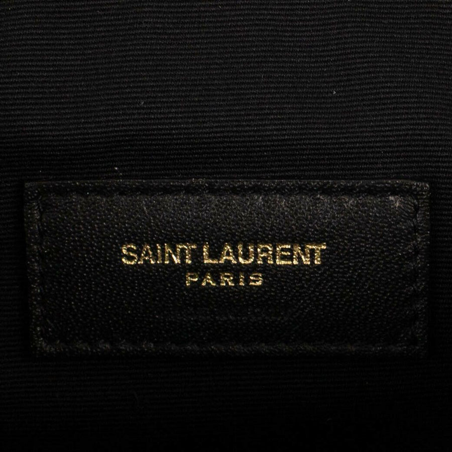 Angie Chain Diamond Quilted Lambskin Leather Handbag - Black