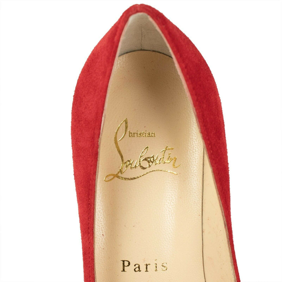 Suede Marimalus 85mm Pumps - Red