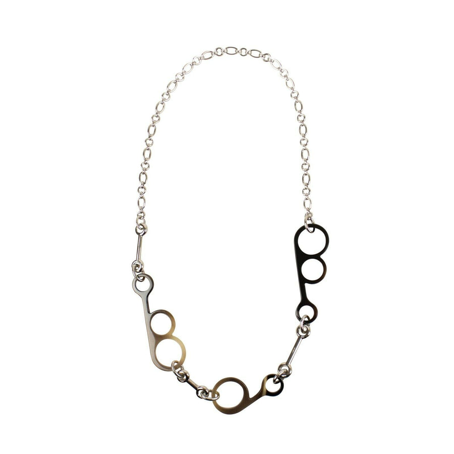 Rhapsody Long Chain Necklace - Silver