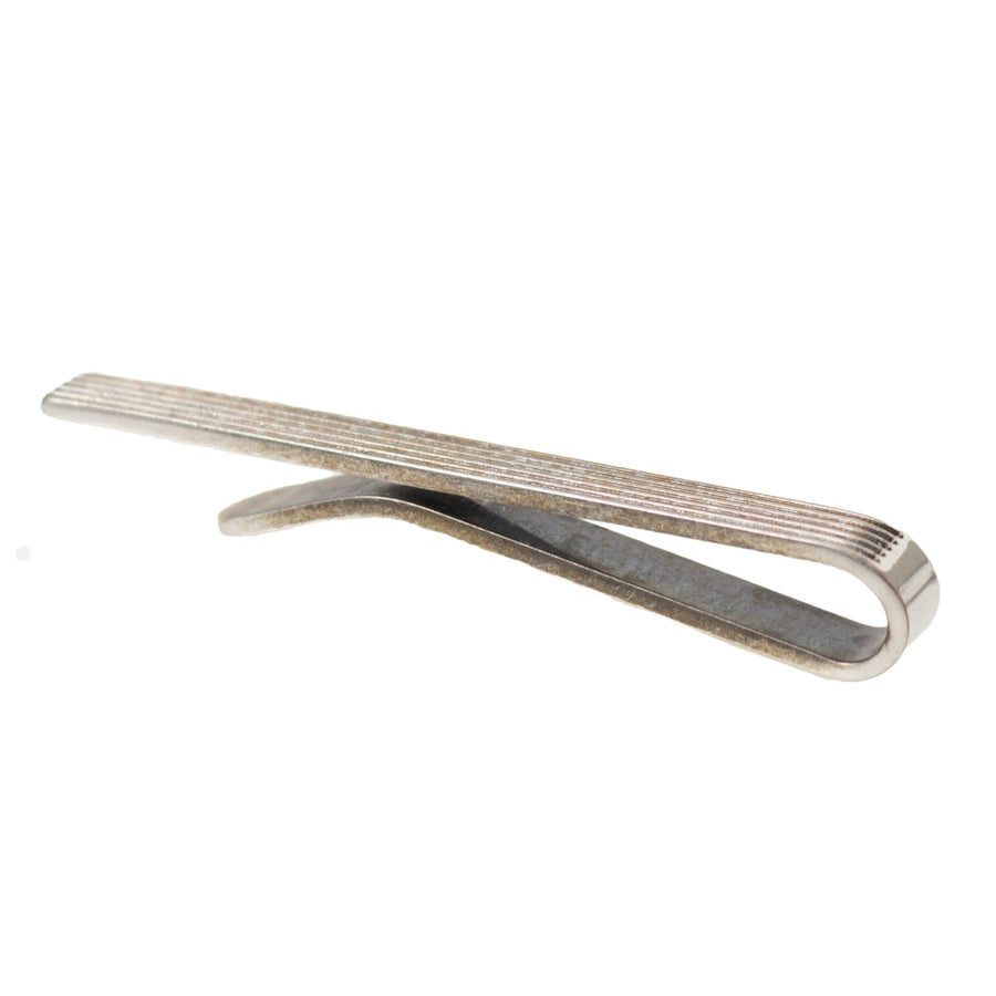 Brass Horizontal Tie Bar - Silver