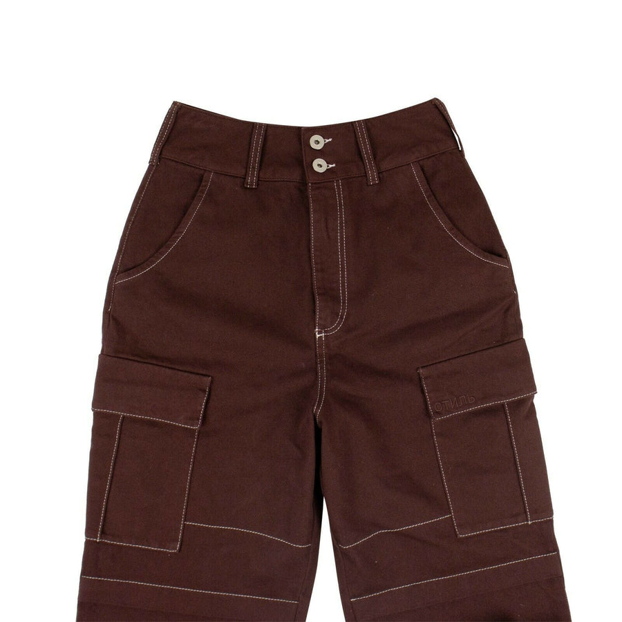 CTNMB Cotton Cargo Pants - Burgundy