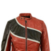 Big Star Design Leather Biker Jacket - Red / Black