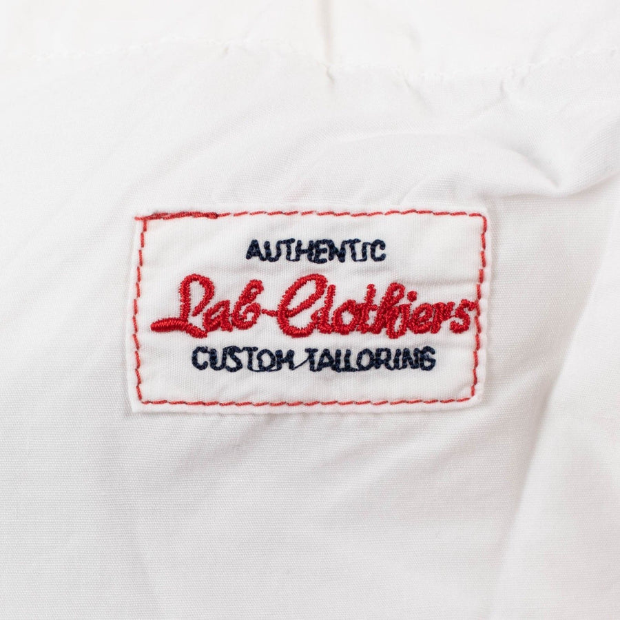 White Cotton Blend Pants