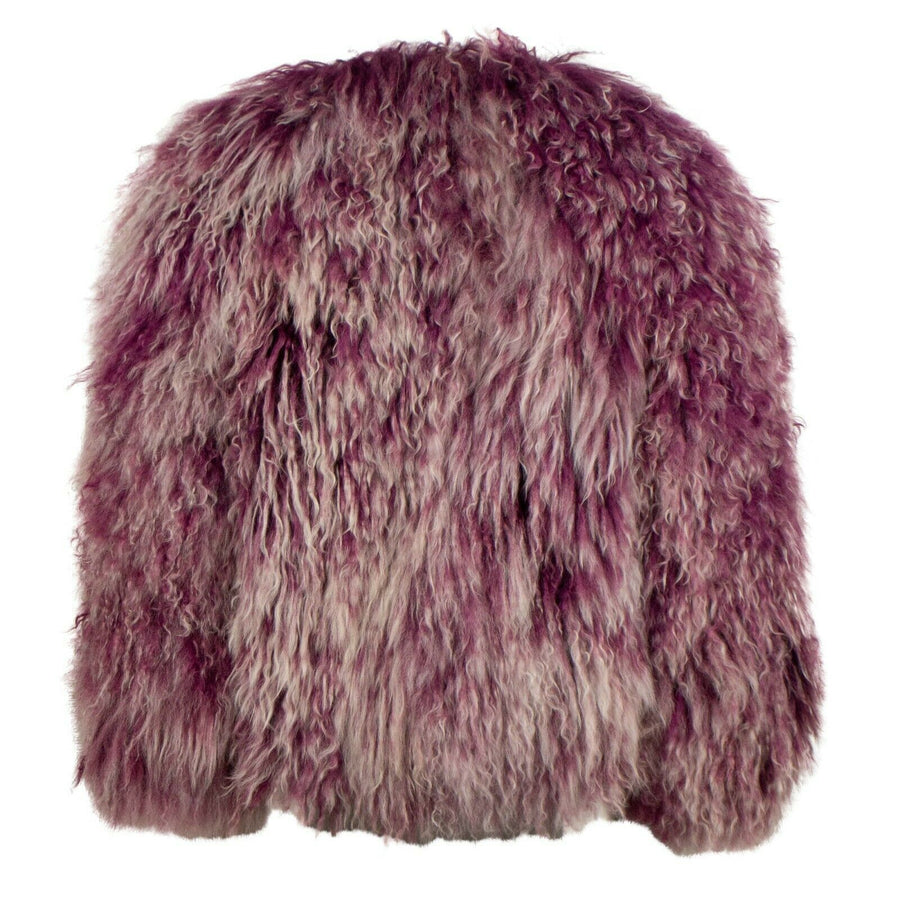 Mongolia Fur Jacket - Fuchsia