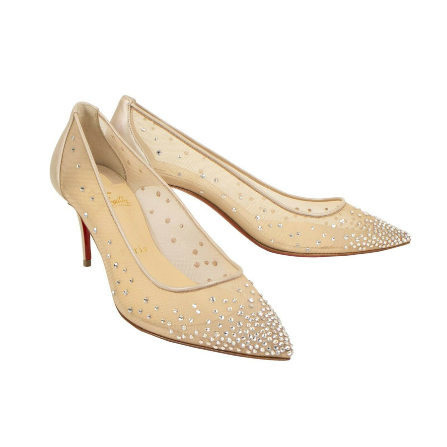 Follies Strass' 70mm Mesh Pumps - Shimmery Gold