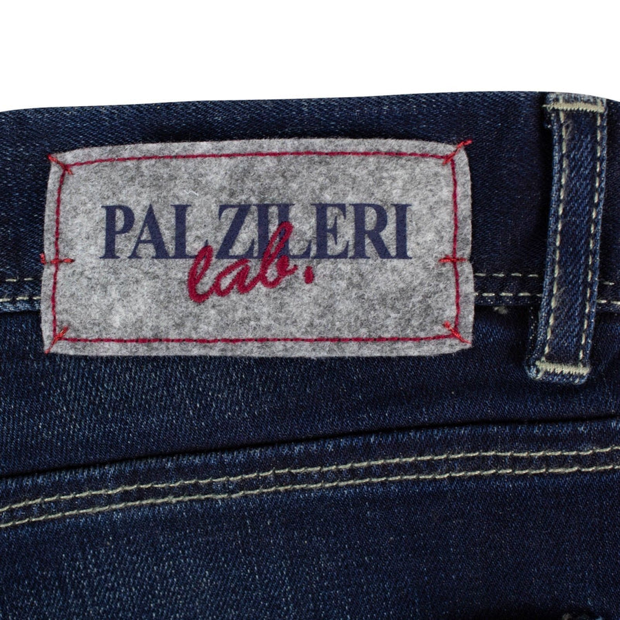 Blue Cotton Blend Denim Jeans