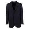 Polyester Solid Two Button Suit - Black
