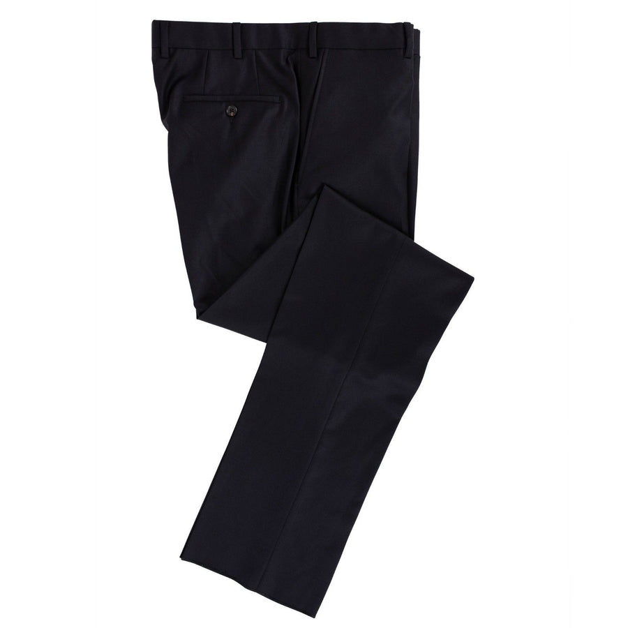 Midnight Navy Blue Wool Dress Pants