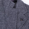 Gray Tweed Wool Slim Fit Coat