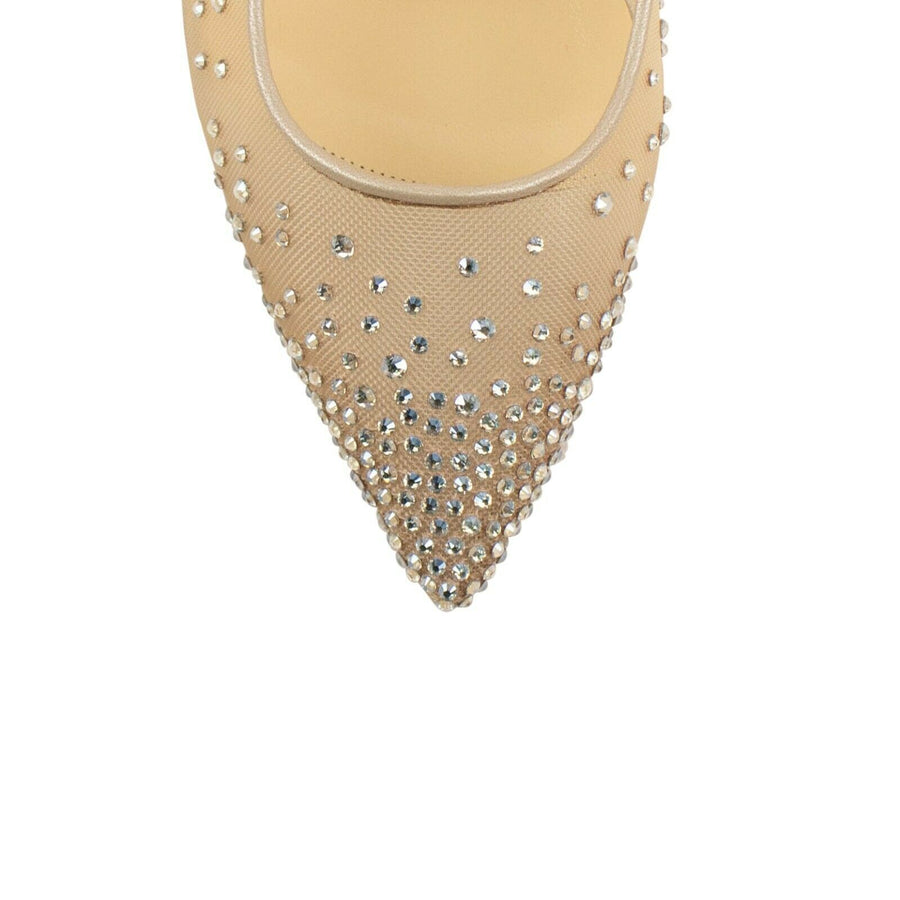 Follies Strass' 70mm Mesh Pumps - Shimmery Gold