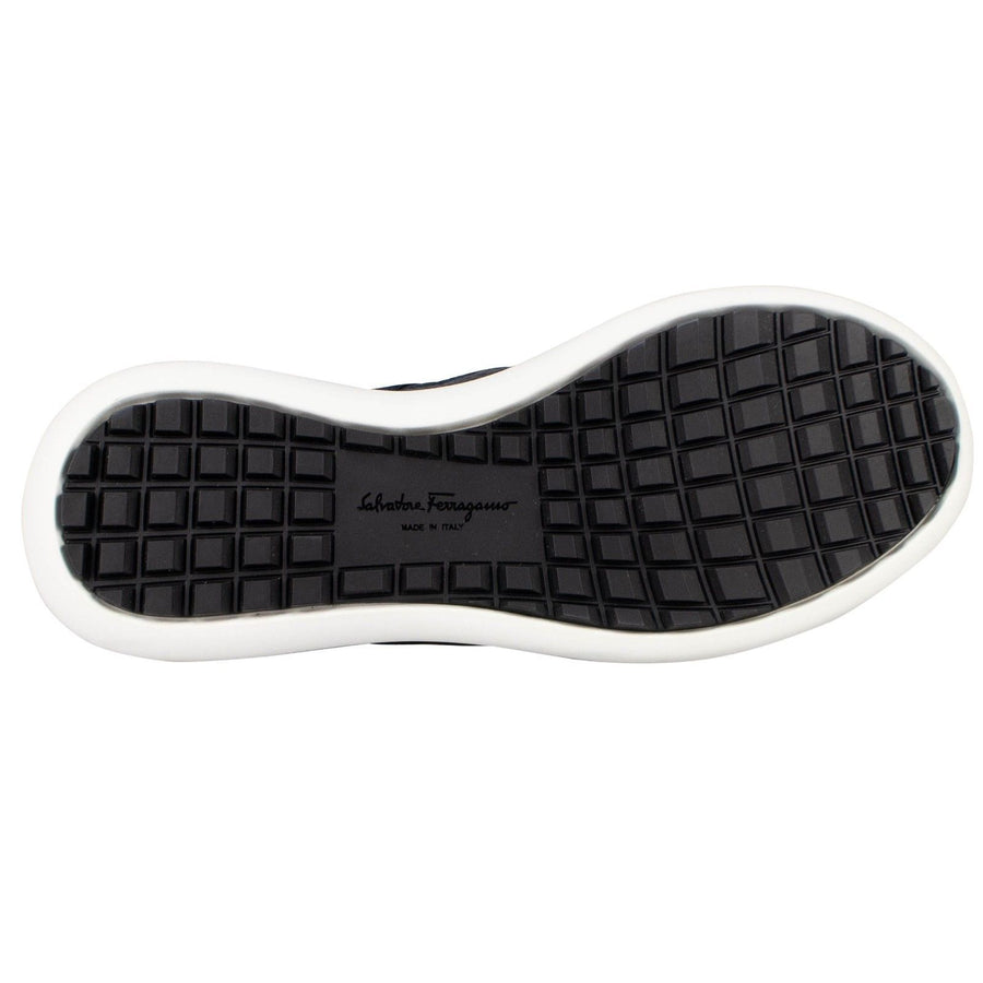 Calfskin Leather Lace Up Sneakers - Blue