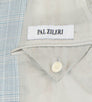 Plaid Wool Blend 2 Button Sport Coat - Light Blue