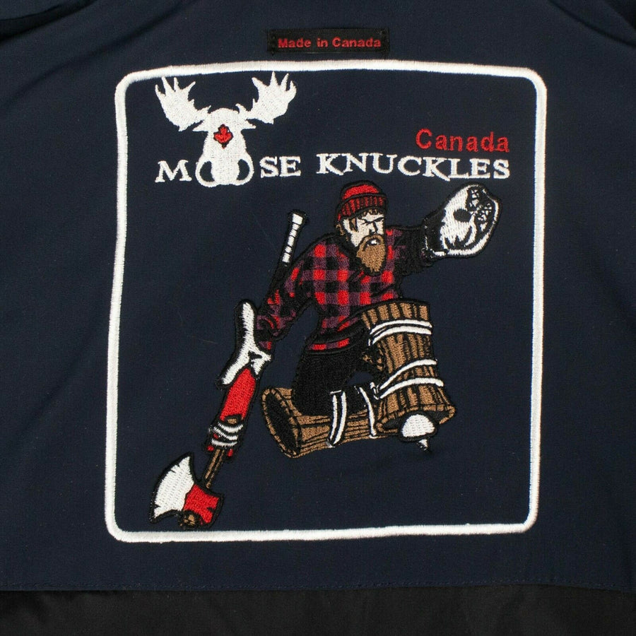 Women's 'Midcore' Down Puffer Jacket - Navy Blue