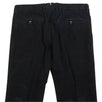 Cotton Blend Suede Pants - Black
