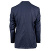 Drop 8 Striped Wool Two Button Three Piece Suit - Blue