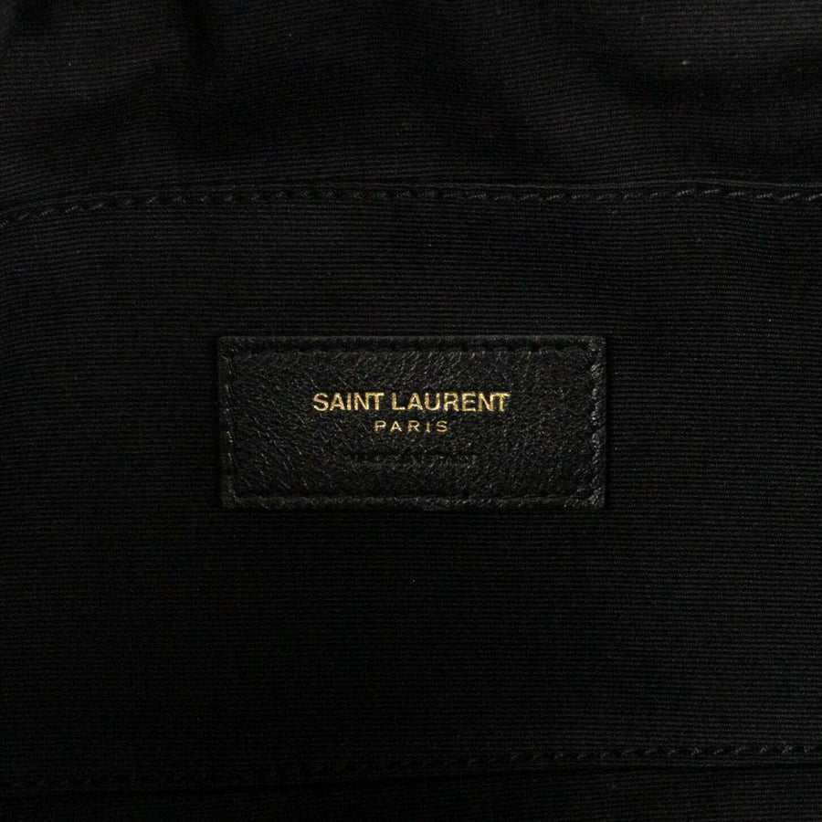 Patent Leather Gem Stud Embellished Belt Bag - Black