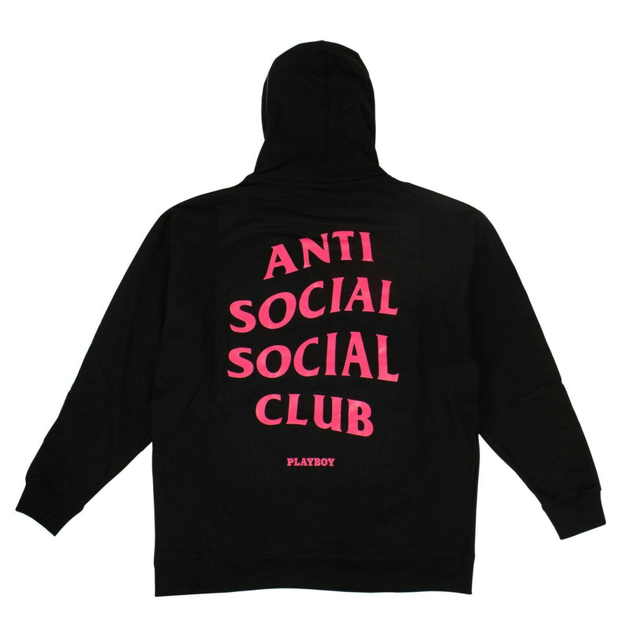 Cotton Playboy 'ASSC' Hooded Sweatshirt - Black