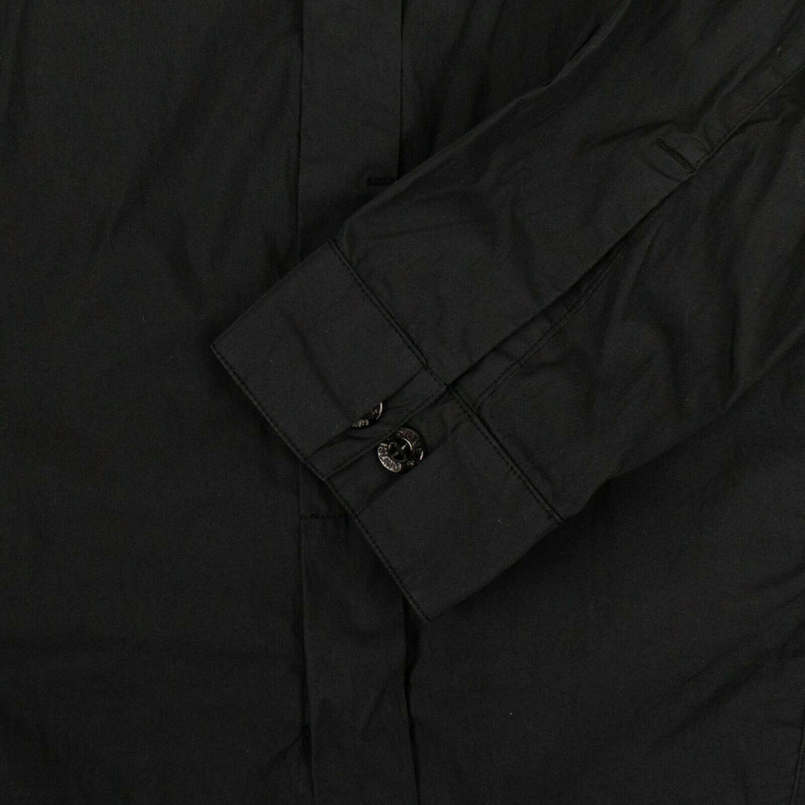 'Shadow Project' Cotton Button Down Shirt - Black