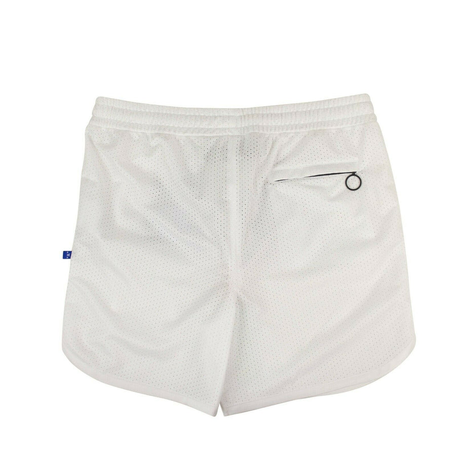 Mesh Thermo Graphic Shorts Pants - White
