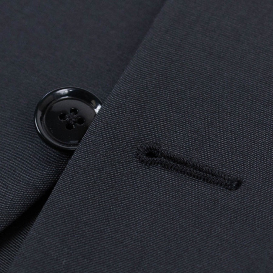 Drop 8 Wool Two Button Suit - Black