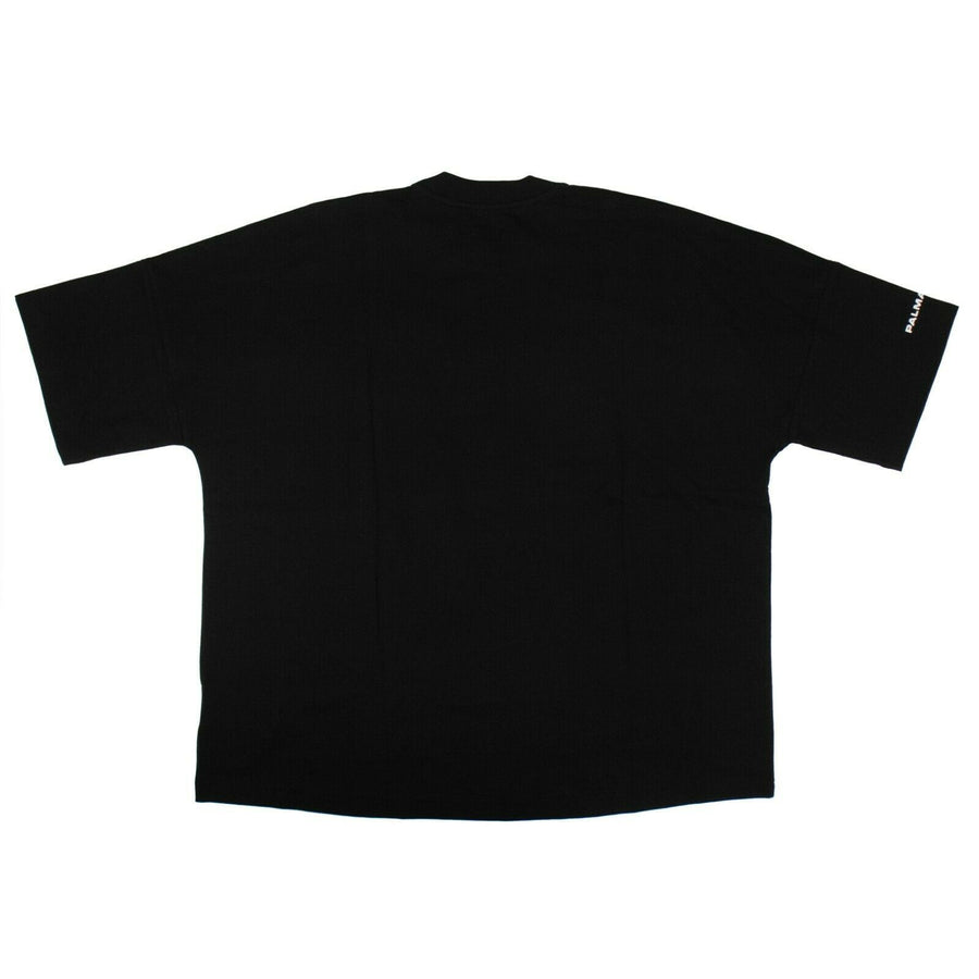 Cotton Eagle Loose Short Sleeve T-Shirt - Black