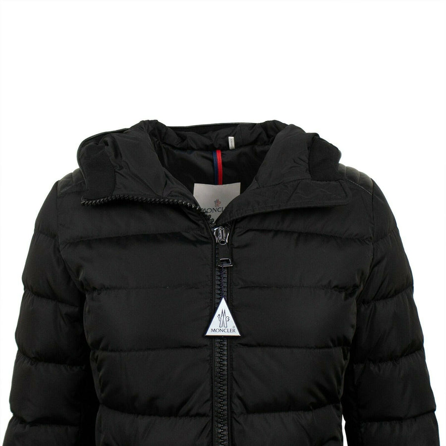 'Talev' Down Filled Quilted Puffer Long Coat - Black