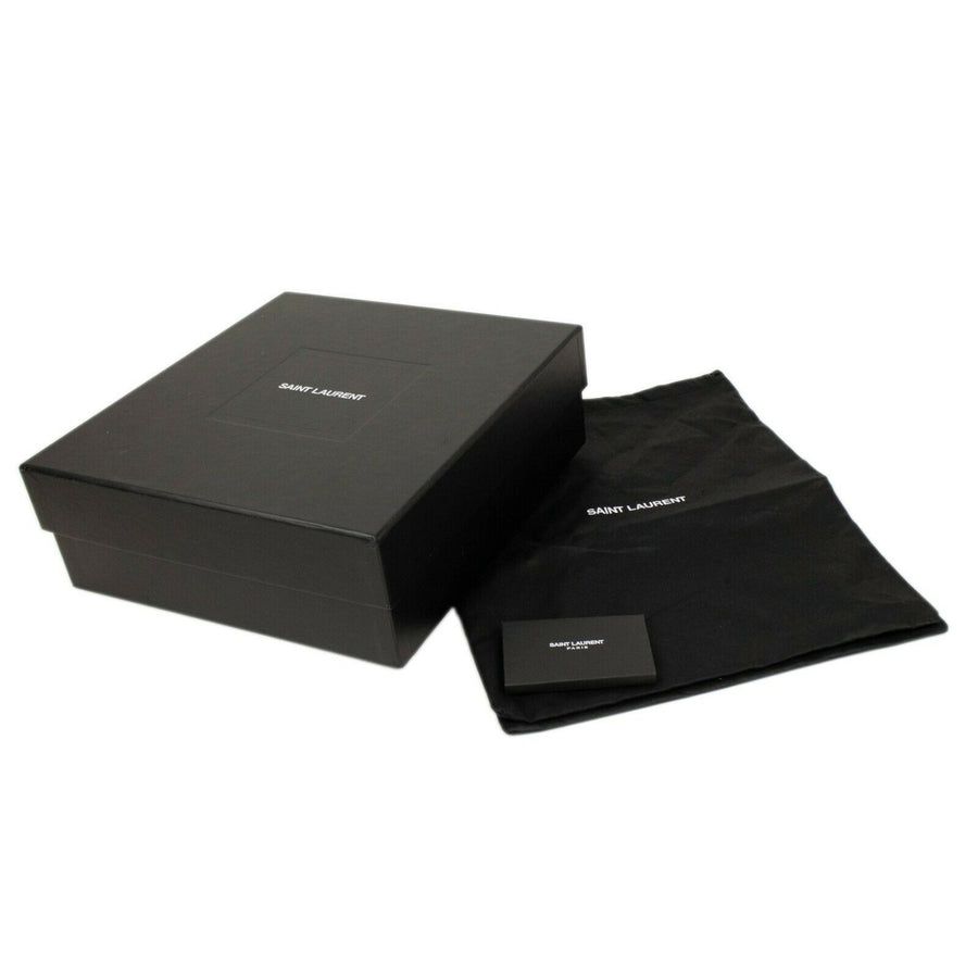 YSL 'Cassandra' Wedge Espadrilles Heels - Black