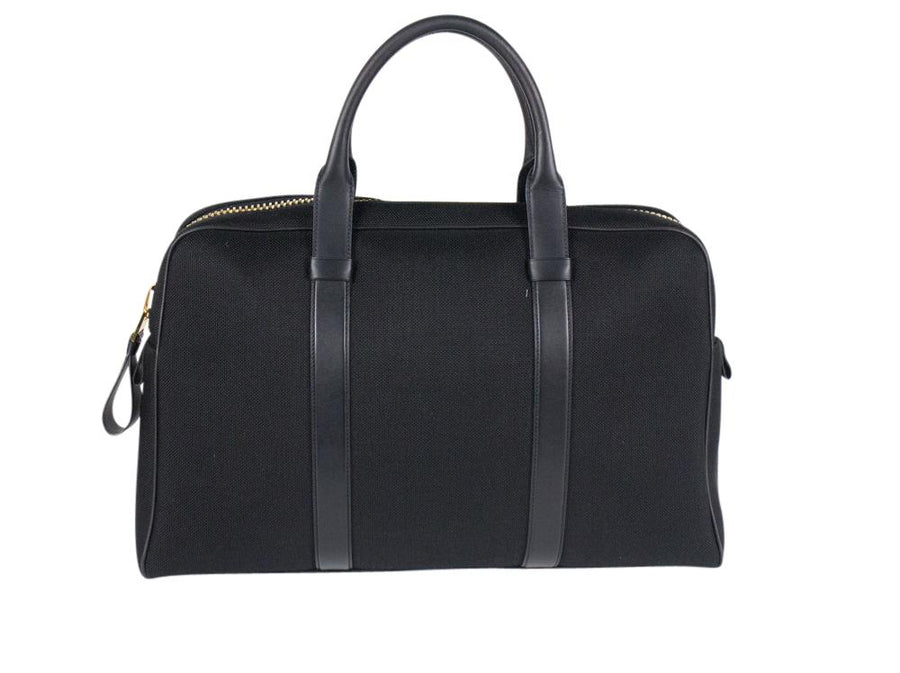 Canvas Holdall Travel Briefcase - Black