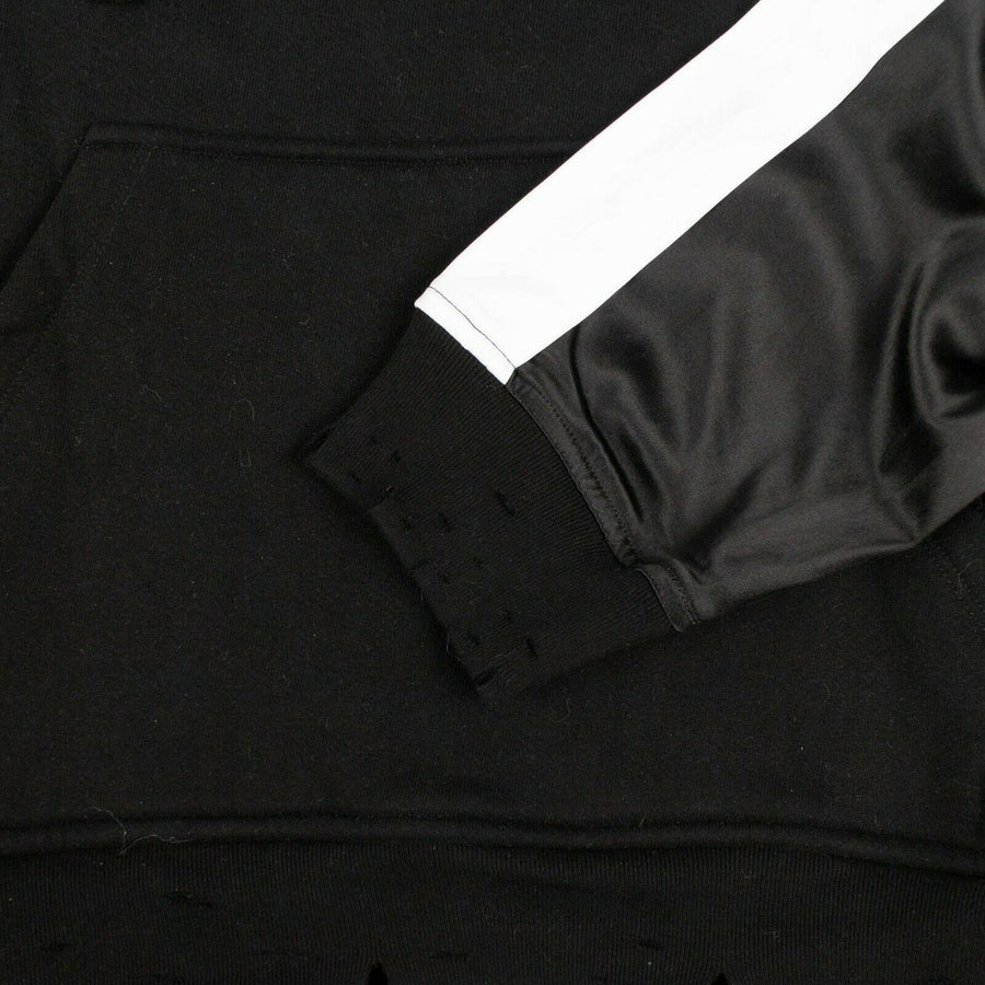 Cotton Embroidered Souvenir Hoodie - Black