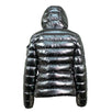 'Bady' Down Filled Quilted Puffer Coat - Silver