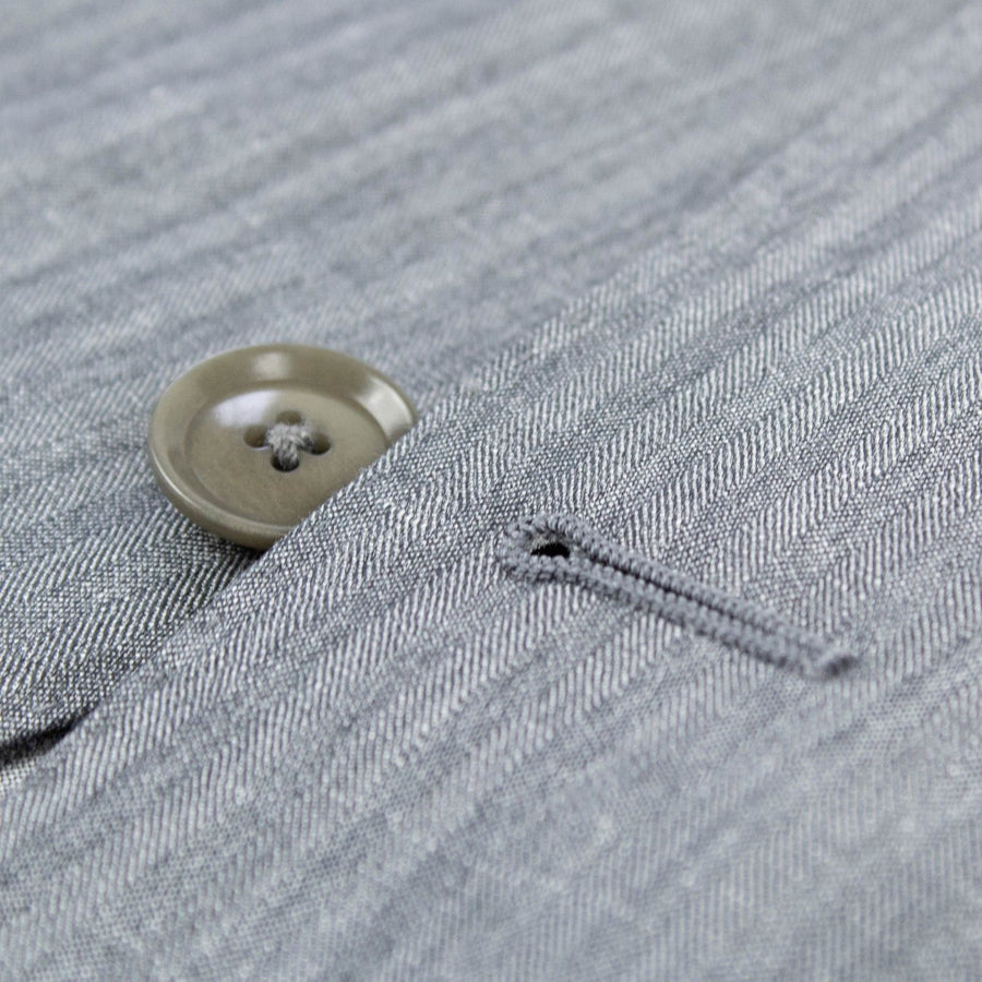 Drop 7 Solid Wool Blend Two Button Suit - Gray