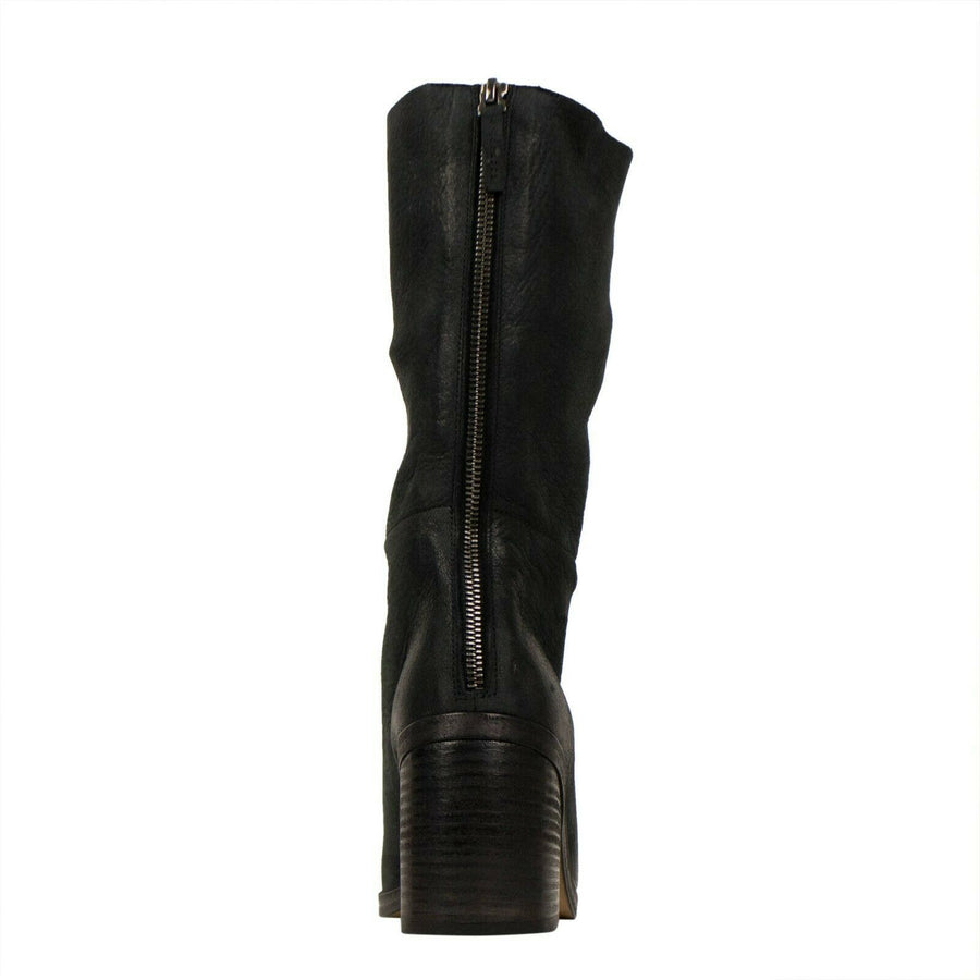 Zuccola Open Toe Leather Boots - Black