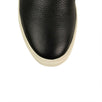 Z Zenga Grained Leather Slip-On Sneakers - Black