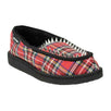 Palm Angels x Suicoke Tartan Studded Slippers - Red